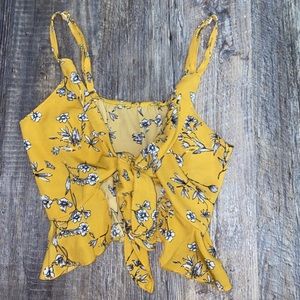 Yellow Floral Tank